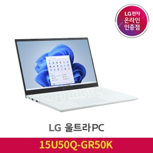LG전자 온라인 인증점 노트북랜드21, LG전자 울트라PC 15U50Q-GR50K  39.6cm(15인치) 인텔12세대 가성비 교육용 학생용 사무용 노트북